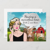 Humorale Postkarte (Vorne/Hinten)