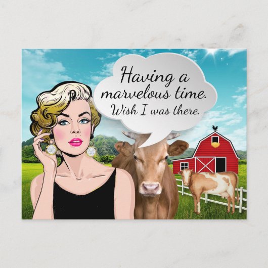 Humorale Postkarte (Vorderseite)