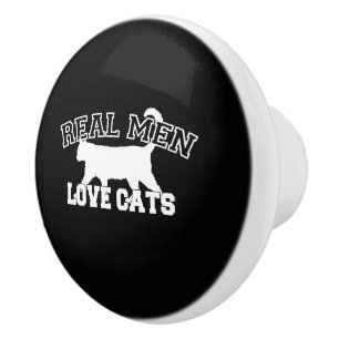 Humorale Real Men Liebe Cats Keramikknauf