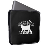 Humorale Real Men Liebe Cats Laptopschutzhülle (Vorne Rechts)