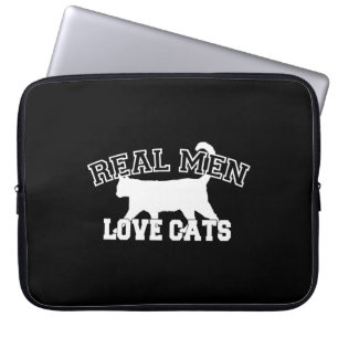 Humorale Real Men Liebe Cats Laptopschutzhülle
