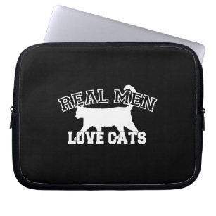 Humorale Real Men Liebe Cats Laptopschutzhülle