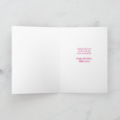 Humorale Rosa Crocess Birthday Card Karte (Innenseite)