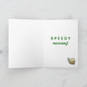 Humorale Schnecke "Speedy Erholung" Karte (Innenseite)