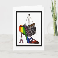 Humorale Schuhe und Purses Geburtstagkarte
