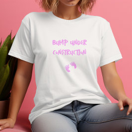 Humorale Schwangerschaftsabdrücke rosa T-Shirt