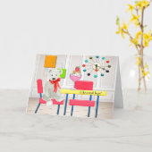 Humorale Senior Card mit Cat & Bär Karte (Gelbe Blume)