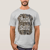 Humorale Stone Wall Rock Solid Message T-Shirt (Vorderseite)