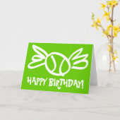 Humorale Tenniskarte für Geburtstage Karte (Gelbe Blume)