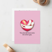 Humorale Trennung von Valentine Personalisiert Mitteilungskarte (Vorderseite/Rückseite Beispiel)