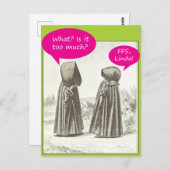 Humorale Vintage Frauen nach Karte (Vorne/Hinten)