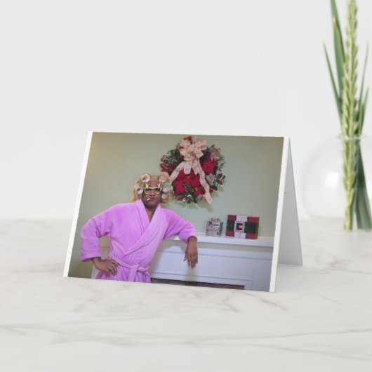 Humorale Weihnachtskarte Feiertagskarte (Vorderseite)