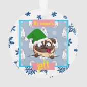 Humorale Weihnachtsschmuck für Hundeeltern Ornament (Rückseite)