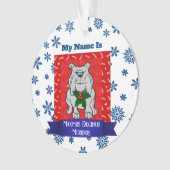 Humorale Weihnachtsschmuck für Hundeeltern Ornament (Vorderseite)