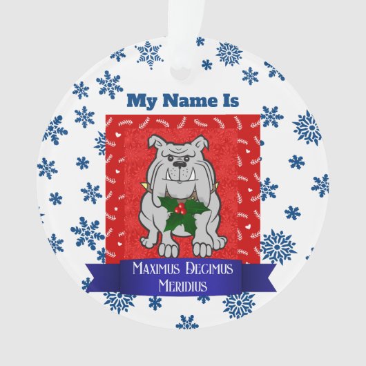 Humorale Weihnachtsschmuck für Hundeeltern Ornament (Vorderseite)