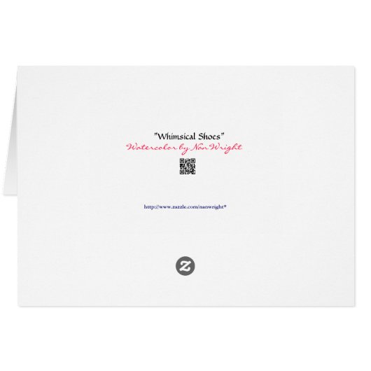 Humorale Whimsical Shoes (Rückseite Horizontal)