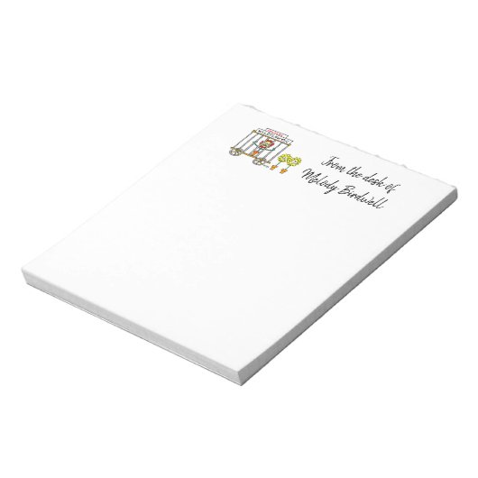 Humorale Wildblume von Frauen oder Mädchen Notizblock (Rotiert)