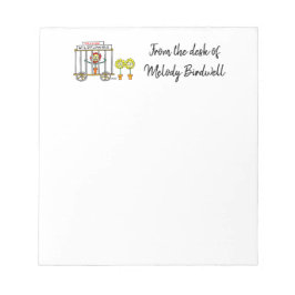 Humorale Wildblume von Frauen oder Mädchen Notizblock