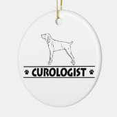 Humoraler Bergschuh Keramik Ornament (Links)