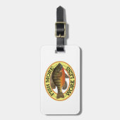 Humoraler Bluegill-Fang Gepäckanhänger (Vorderseite vertikal)