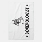 Humoraler BOXER Hund Handtuch (Vertikal)