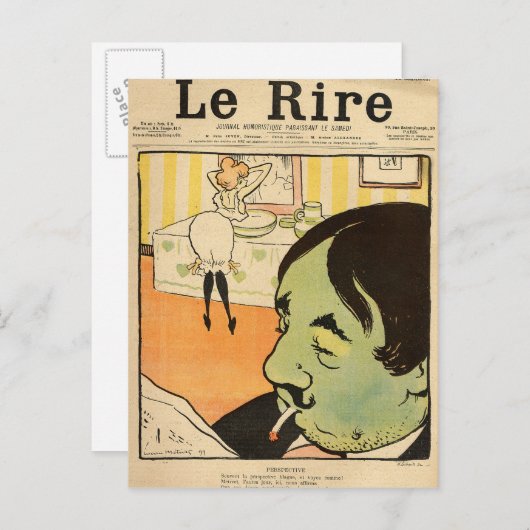 Humoraler Cartoon Postkarte (Vorne/Hinten)