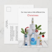 Humoraler Covid Weihnachtsbaum Postkarte (Vorne/Hinten)