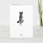 Humoraler deutscher Schäferhund-Abschluss Karte (Rückseite)