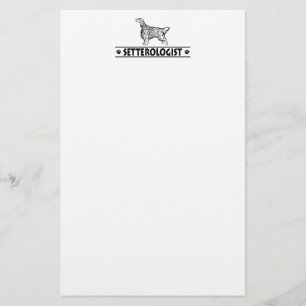 Humoraler englischer Setter Briefpapier
