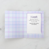 Humoraler Ethnic Brother Cartoon Moderner Geburtst Karte (Innenseite)