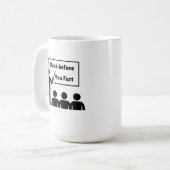 Humoraler Farb-Kaffee Kaffeetasse (Vorderseite Links)