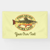 Humoraler Fisch mehr - weniger Forellenfang Banner (Horizontal)