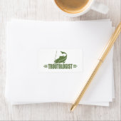 Humoraler Forellenfang Adressaufkleber (Insitu)