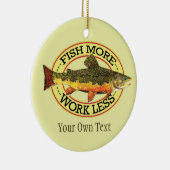 Humoraler Forellenfang Keramikornament (Rechts)