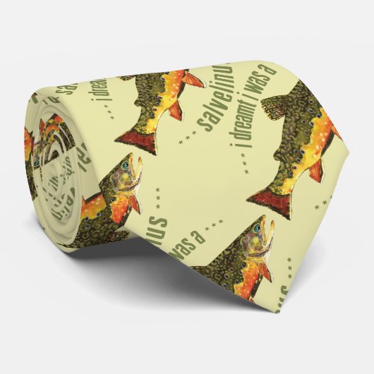 Humoraler Forellenfang Krawatte (Gerollt)