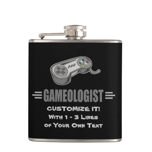 Humoraler Gamer Flachmann (Vorderseite)