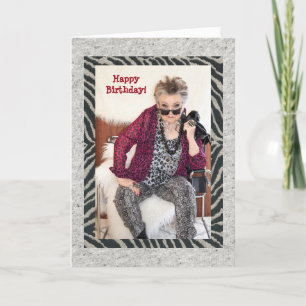 Humoraler Geburtstag, der über ein woohos Leben na Karte