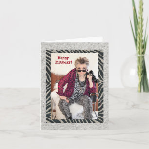 Humoraler Geburtstag, der über ein woohos Leben na Karte