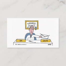Humoraler General Surgeon Cartoon Ernennung oder Visitenkarte