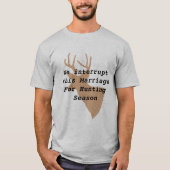 Humoraler Hirschjagd-T - Shirt (Vorderseite)