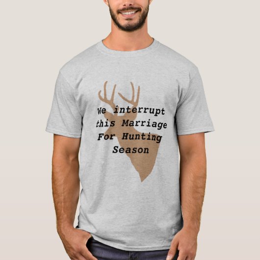 Humoraler Hirschjagd-T - Shirt (Vorderseite)