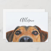 Humoraler Hund Mitteilungskarte (Vorne/Hinten)