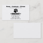 Humoraler Hundeschuh Visitenkarte (Vorne/Hinten)