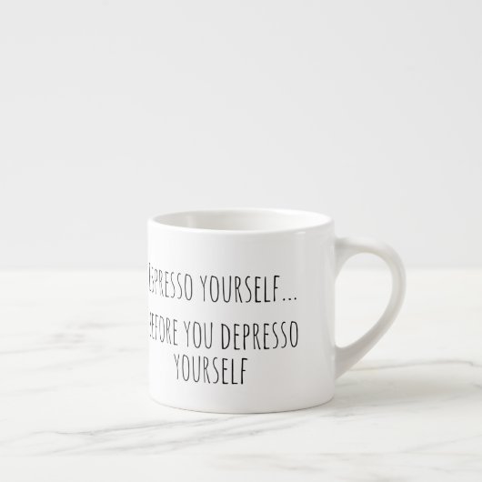 Humoraler Kaffeepull Espressotasse (Rechts)