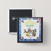 Humoraler Knopf Button (Vorne & Hinten)