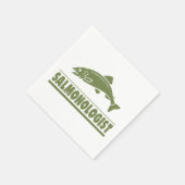 Humoraler Lachsfang Serviette (Ecke)