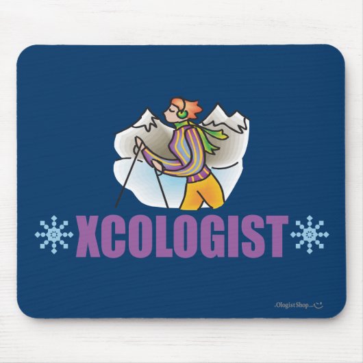 Humoraler Langlauf Mousepad (Vorne)