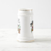 Humoraler Lass Grumpy Sleep Bierglas (Mittel)