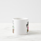 Humoraler Lass Grumpy Sleep Espressotasse (Vorderseite)