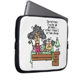 Humoraler Lass Grumpy Sleep Laptopschutzhülle (Vorne Rechts)